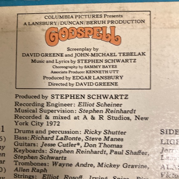 Original GODSPELL Vinyl Album, Vintage 1973 - Picture 3 of 7